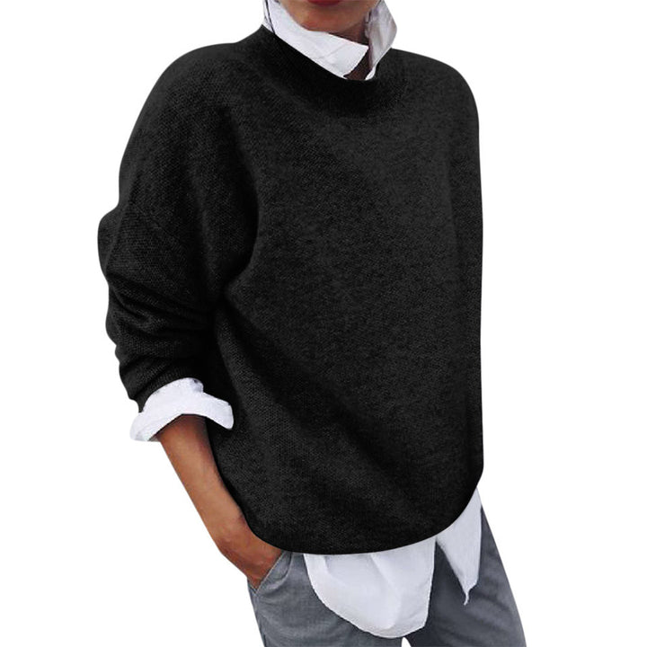 Stickad Tröja | Loose Fit | Långärmad | Oversized Pullover | Vinterkläder för kvinnor-Eva Jonsson