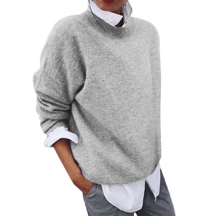 Stickad Tröja | Loose Fit | Långärmad | Oversized Pullover | Vinterkläder för kvinnor-Eva Jonsson