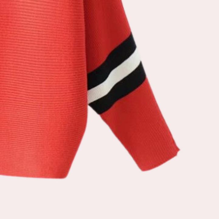 Stickad tröja - Boat Neck - Loose Fit - Vinterkläder - Damtröja-Eva Jonsson