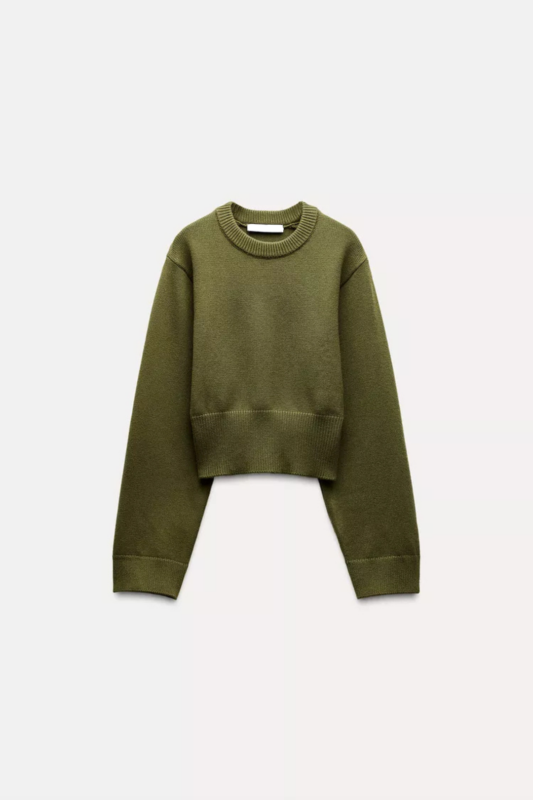 Stickad tröja - Loose Fit - Grön - Pullover - Damkläder-Eva Jonsson