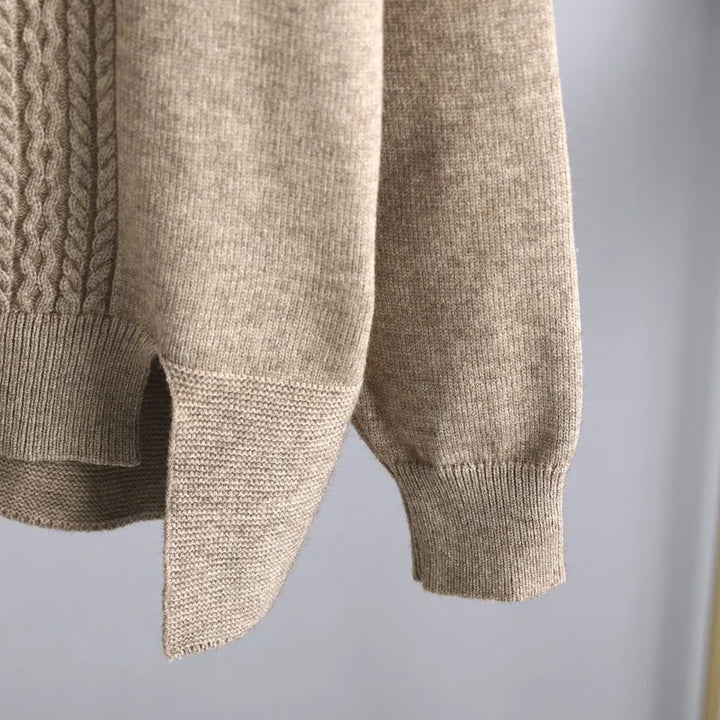 Stickat tvådelat set - Oversized - Vida ben - Stickat tvådelat set - Loungewear för kvinnor-Eva Jonsson