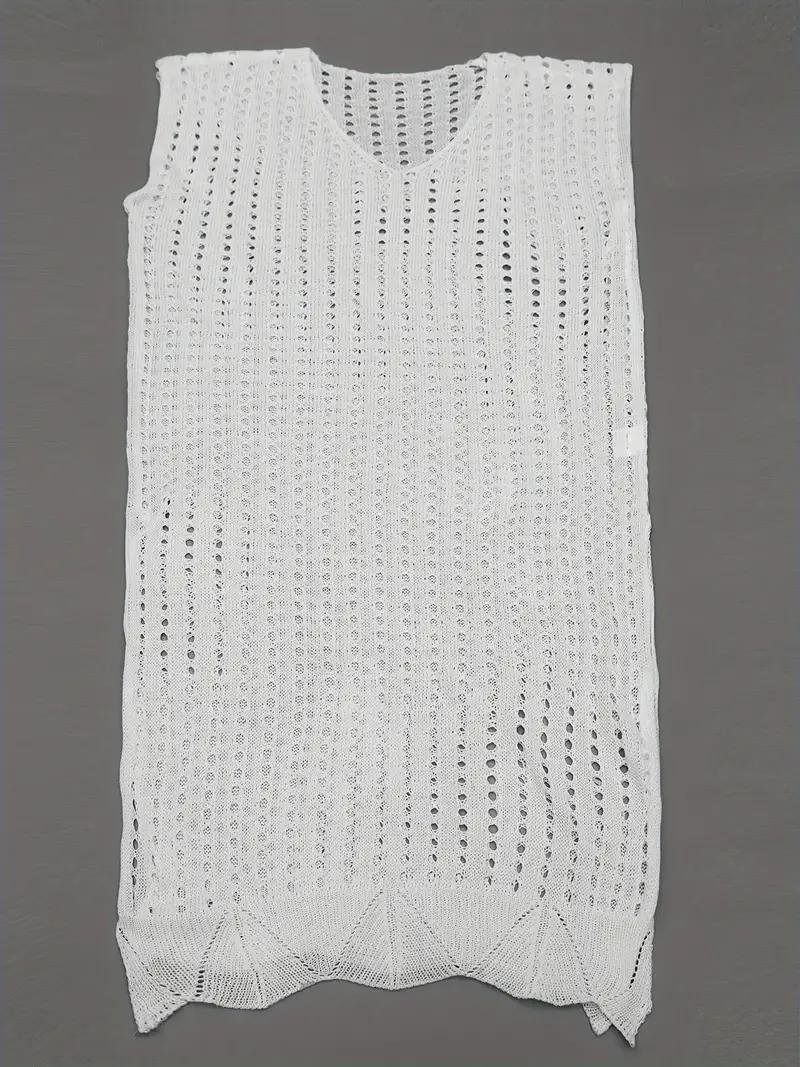 Strand Cover Up - virkat - Boho Style - överdragsklänning - bikinioverdrag-Eva Jonsson