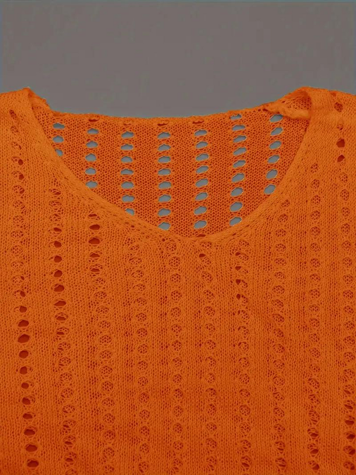 Strand Cover Up - virkat - Boho Style - överdragsklänning - bikinioverdrag-Eva Jonsson