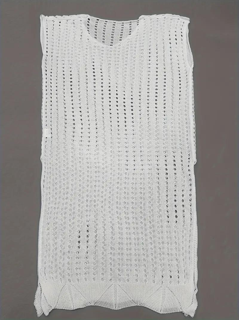 Strand Cover Up - virkat - Boho Style - överdragsklänning - bikinioverdrag-Eva Jonsson
