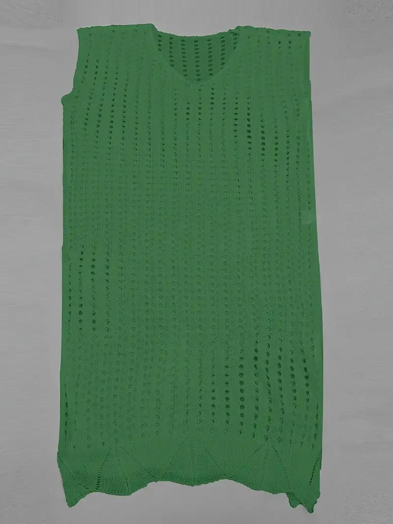 Strand Cover Up - virkat - Boho Style - överdragsklänning - bikinioverdrag-Eva Jonsson
