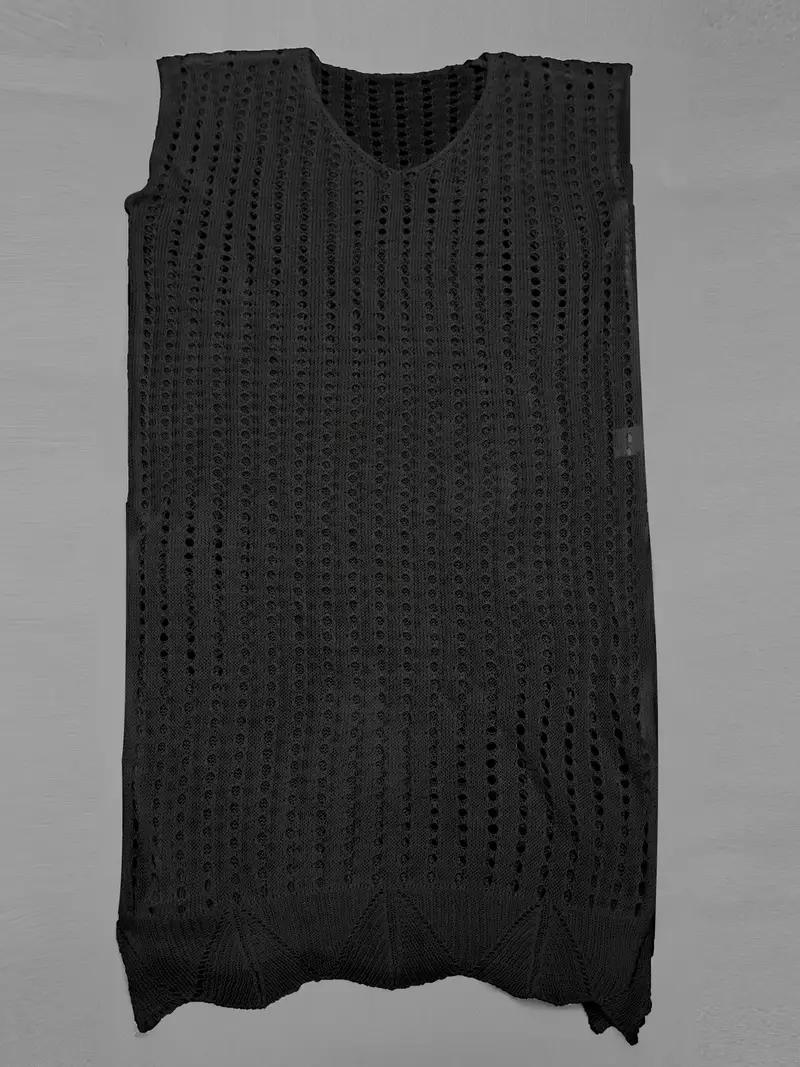 Strand Cover Up - virkat - Boho Style - överdragsklänning - bikinioverdrag-Eva Jonsson