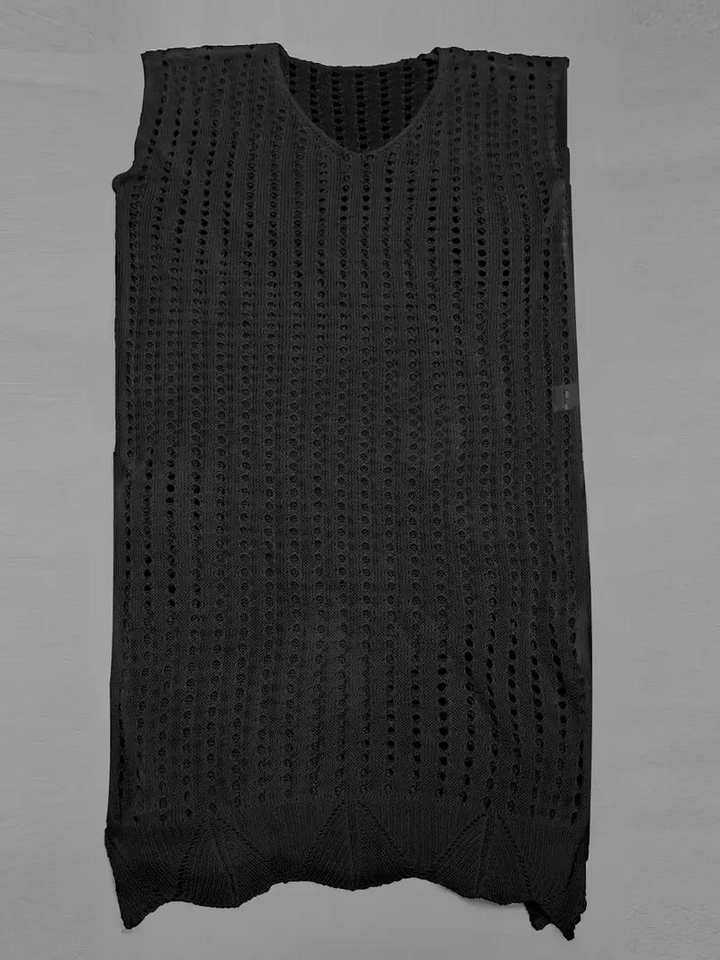 Strand Cover Up - virkat - Boho Style - överdragsklänning - bikinioverdrag-Eva Jonsson