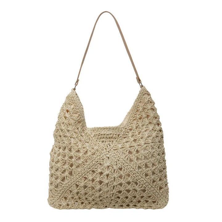 Straw Bag - Stor - Axel - Hobo Bag - Strandväska-Eva Jonsson