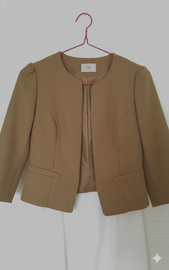 Suede Jacket - Zip-Up - Crew Neck - Sommarjacka - Damjacka-Eva Jonsson