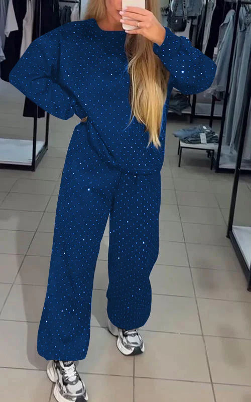 Svettuppsättning - Sparkly - Comfy - Jogger Set - Damkläder-Eva Jonsson