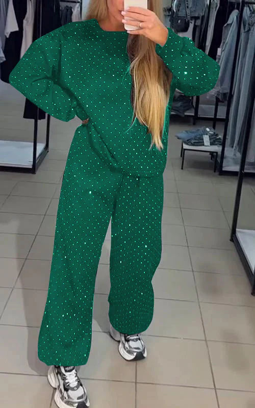Svettuppsättning - Sparkly - Comfy - Jogger Set - Damkläder-Eva Jonsson