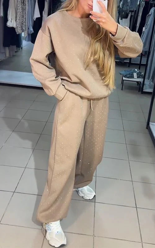 Svettuppsättning - Sparkly - Comfy - Jogger Set - Damkläder-Eva Jonsson
