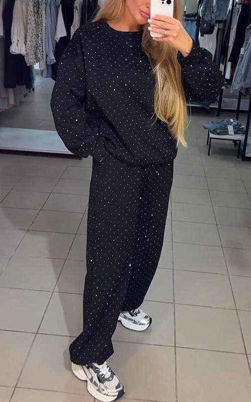 Svettuppsättning - Sparkly - Comfy - Jogger Set - Damkläder-Eva Jonsson
