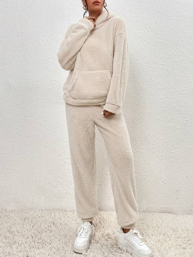 Sweat Suit - Tvådelat set med fleecetröja och joggingbyxor för damer-Eva Jonsson