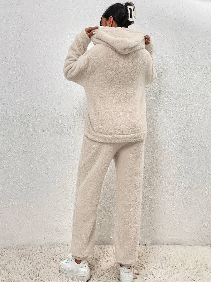 Sweat Suit - Tvådelat set med fleecetröja och joggingbyxor för damer-Eva Jonsson