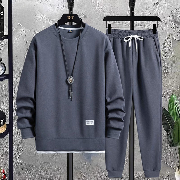Sweatdräkt - Löst sittande tvådelat för män - Sweatshirt och Sweatpants Set-Eva Jonsson