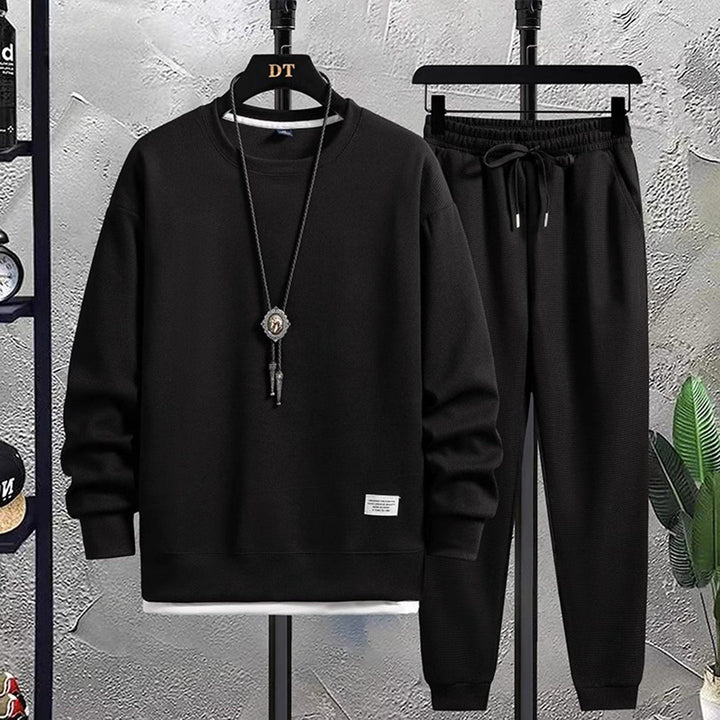 Sweatdräkt - Löst sittande tvådelat för män - Sweatshirt och Sweatpants Set-Eva Jonsson