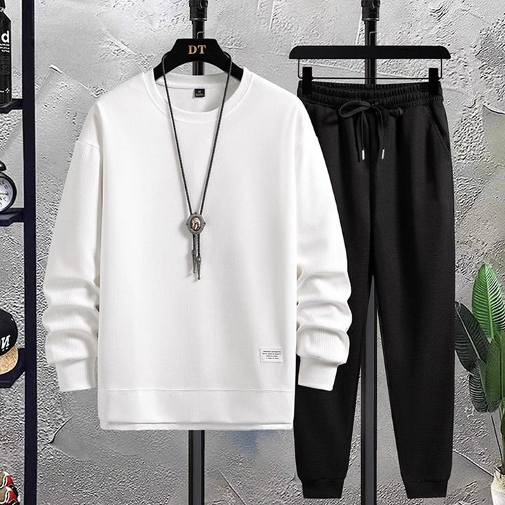 Sweatdräkt - Löst sittande tvådelat för män - Sweatshirt och Sweatpants Set-Eva Jonsson