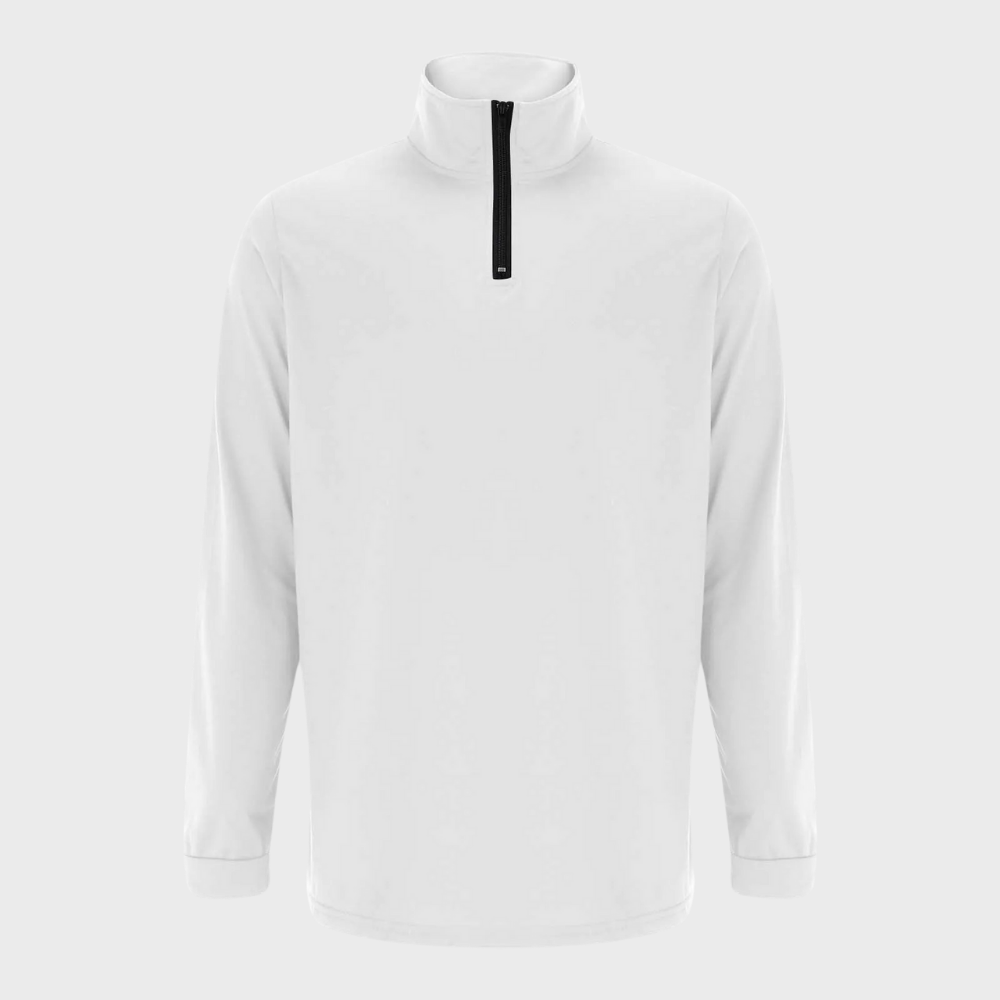 Sweatshirt - Varm sweatshirt för herrar med ståkrage och långärmad halsringning med dragkedja-Eva Jonsson