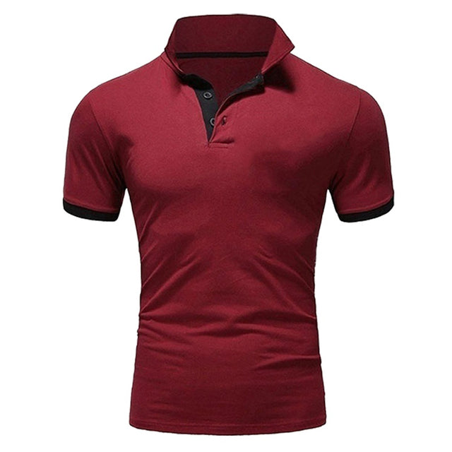T-Shirt Polo | Button-Up | Smal passform | Polotröjor | Herrskjorta-Eva Jonsson