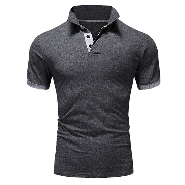 T-Shirt Polo | Button-Up | Smal passform | Polotröjor | Herrskjorta-Eva Jonsson