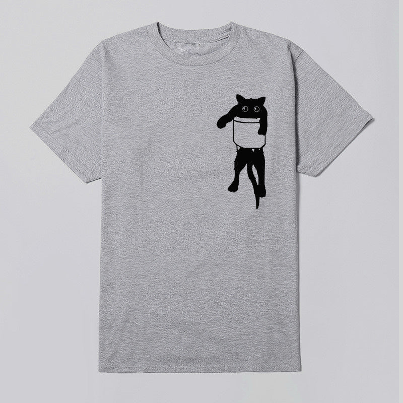 T kvinnor t-shirt med kreativt djurmotiv och lös passform Mirla-Eva Jonsson