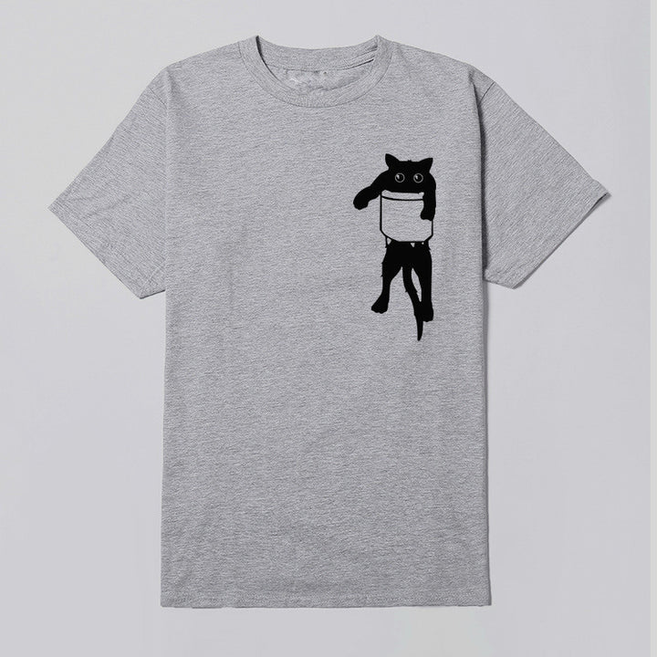 T kvinnor t-shirt med kreativt djurmotiv och lös passform Mirla-Eva Jonsson
