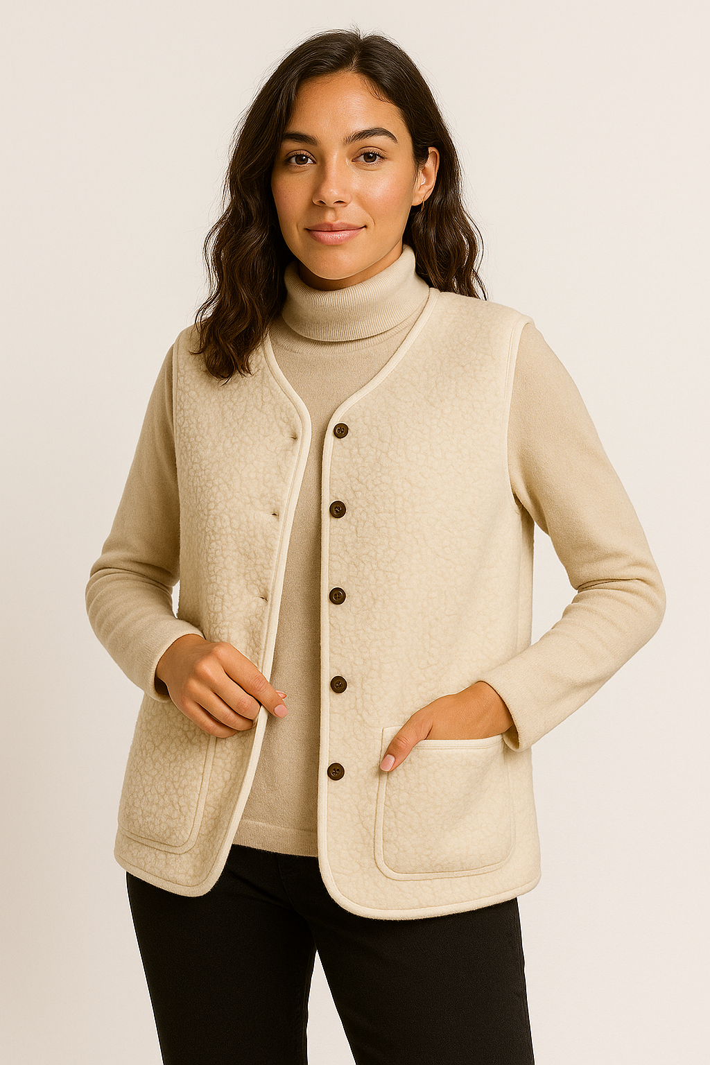Teddy Gilet - Ärmlös bodyvärmare för damer Teddy Vest-Eva Jonsson