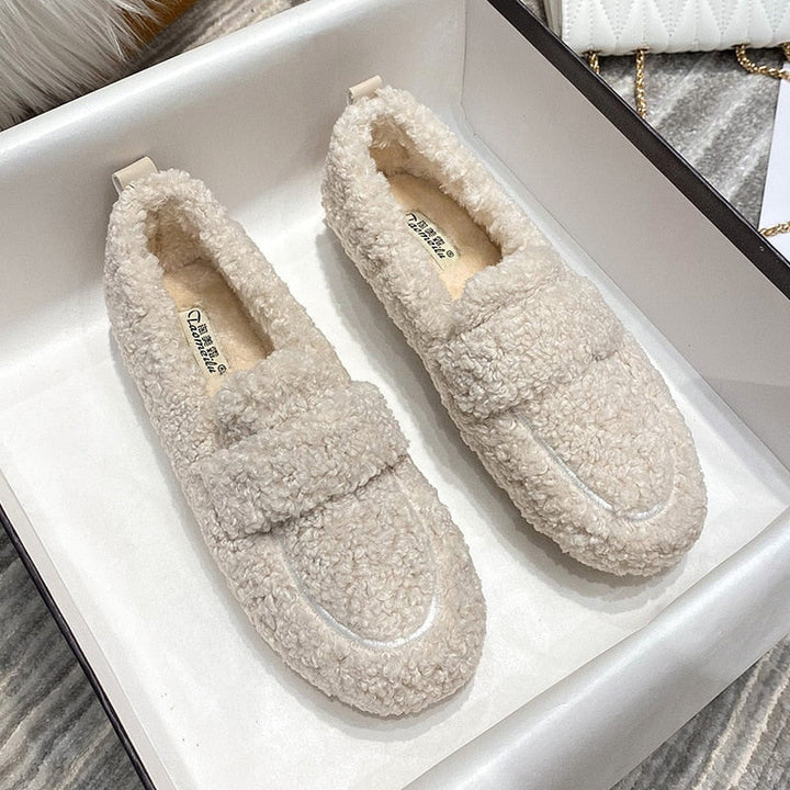 Teddy Loafers – Mjuka, pälsklädda slip-on-loafers för dam-Eva Jonsson