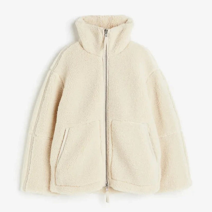 Teddyjacka - Oversized - Zip-Up - Fleecejacka - Damjacka-Eva Jonsson