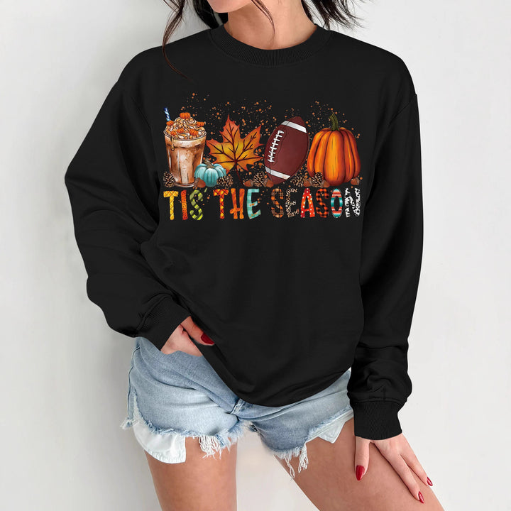 Tjejens sweatshirt med höstmotiv och avslappnad passform Mirla-Eva Jonsson