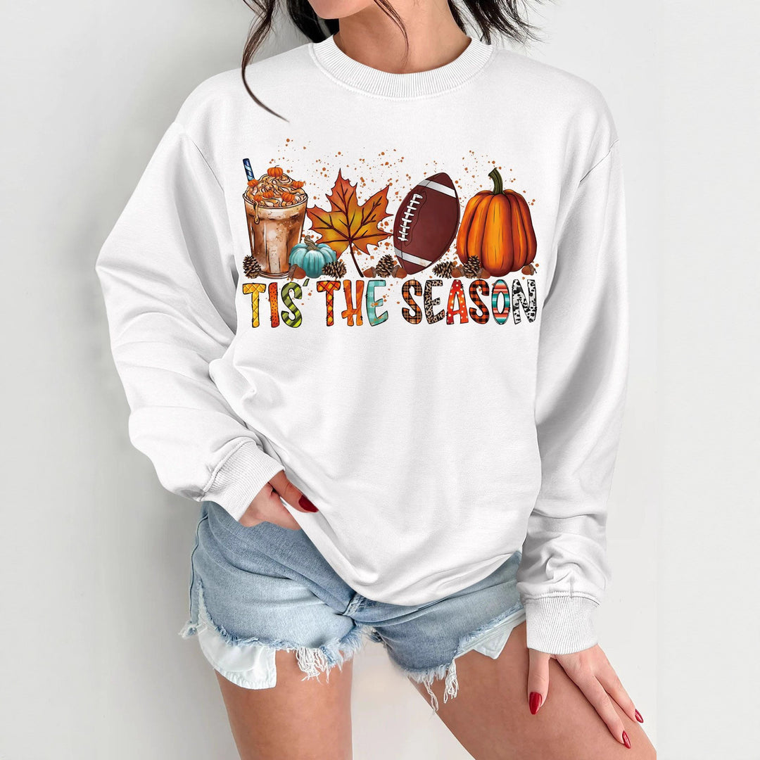 Tjejens sweatshirt med höstmotiv och avslappnad passform Mirla-Eva Jonsson