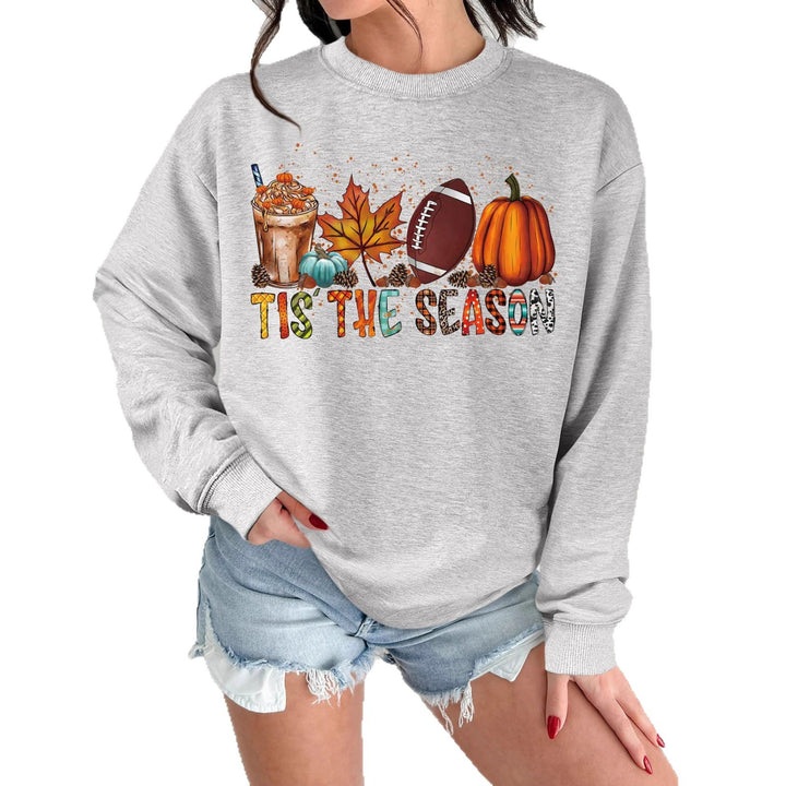 Tjejens sweatshirt med höstmotiv och avslappnad passform Mirla-Eva Jonsson