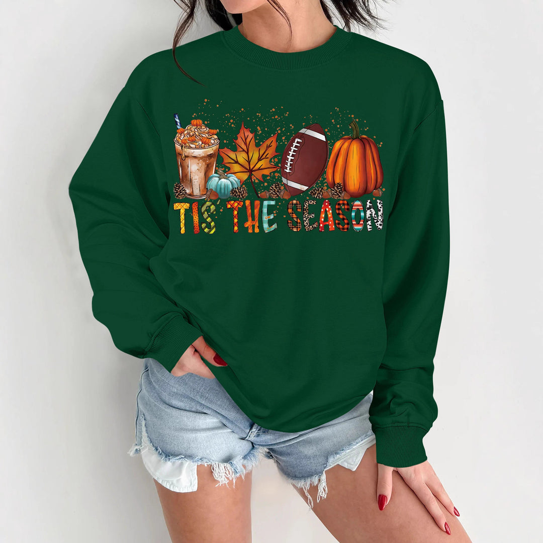 Tjejens sweatshirt med höstmotiv och avslappnad passform Mirla-Eva Jonsson