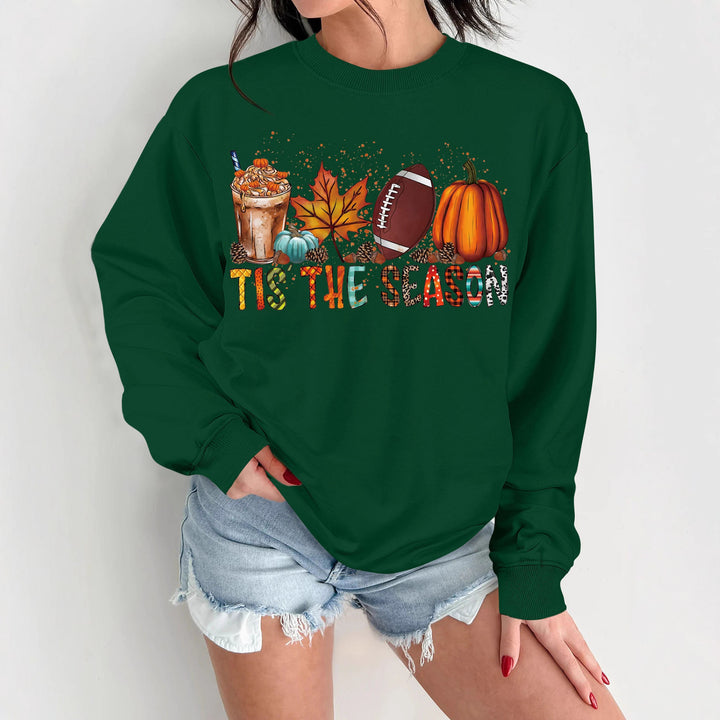 Tjejens sweatshirt med höstmotiv och avslappnad passform Mirla-Eva Jonsson