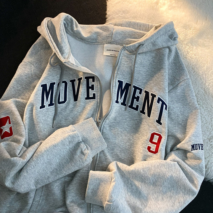 Tjejers bekväma hoodie med stilig tryck Mirla-Eva Jonsson