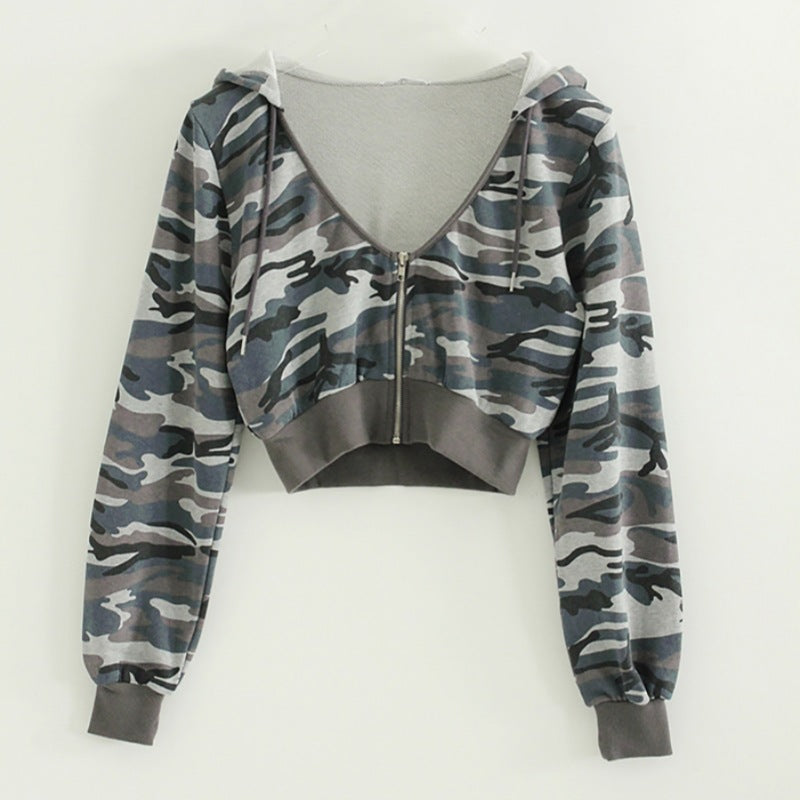 Tjejers sportiga korta zip hoodie Mirla-Eva Jonsson