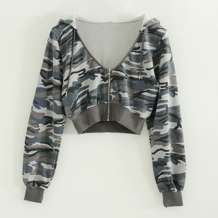 Tjejers sportiga korta zip hoodie Mirla-Eva Jonsson