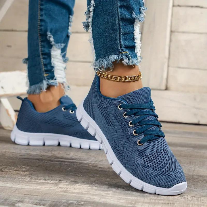 Trainers, Mesh, Ortopediska, Damskor, Sneakers, Gångskor-Eva Jonsson