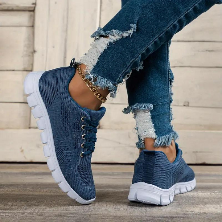 Trainers, Mesh, Ortopediska, Damskor, Sneakers, Gångskor-Eva Jonsson