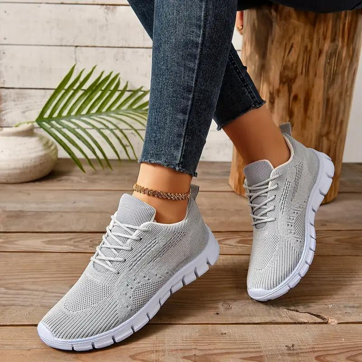 Trainers, Mesh, Ortopediska, Damskor, Sneakers, Gångskor-Eva Jonsson