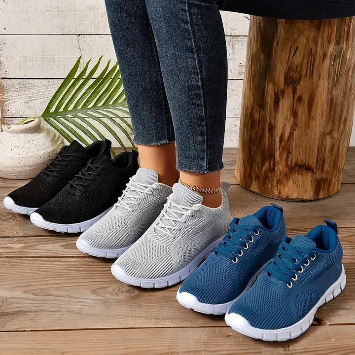 Trainers, Mesh, Ortopediska, Damskor, Sneakers, Gångskor-Eva Jonsson