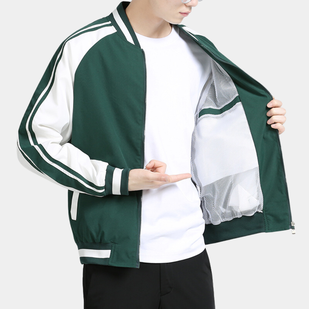 Träningsjacka | Zip-Up | Lös passform | Windbreakerjacka | Herrjacka-Eva Jonsson
