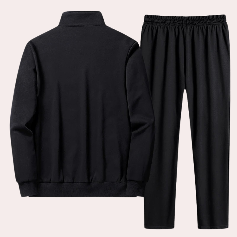 Träningsoverall för herrar - Dragkedja - Elastisk midja - Joggingdräkt - Activewear för herrar-Eva Jonsson