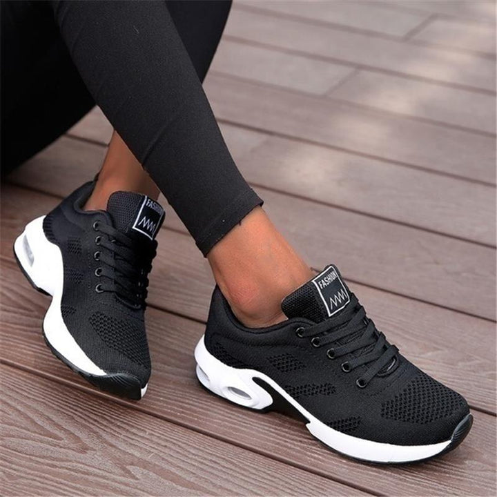 Träningsskor för damer - Snörning - Stöd för hålfoten - Ortopediska skor - Sneakers för damer-Eva Jonsson