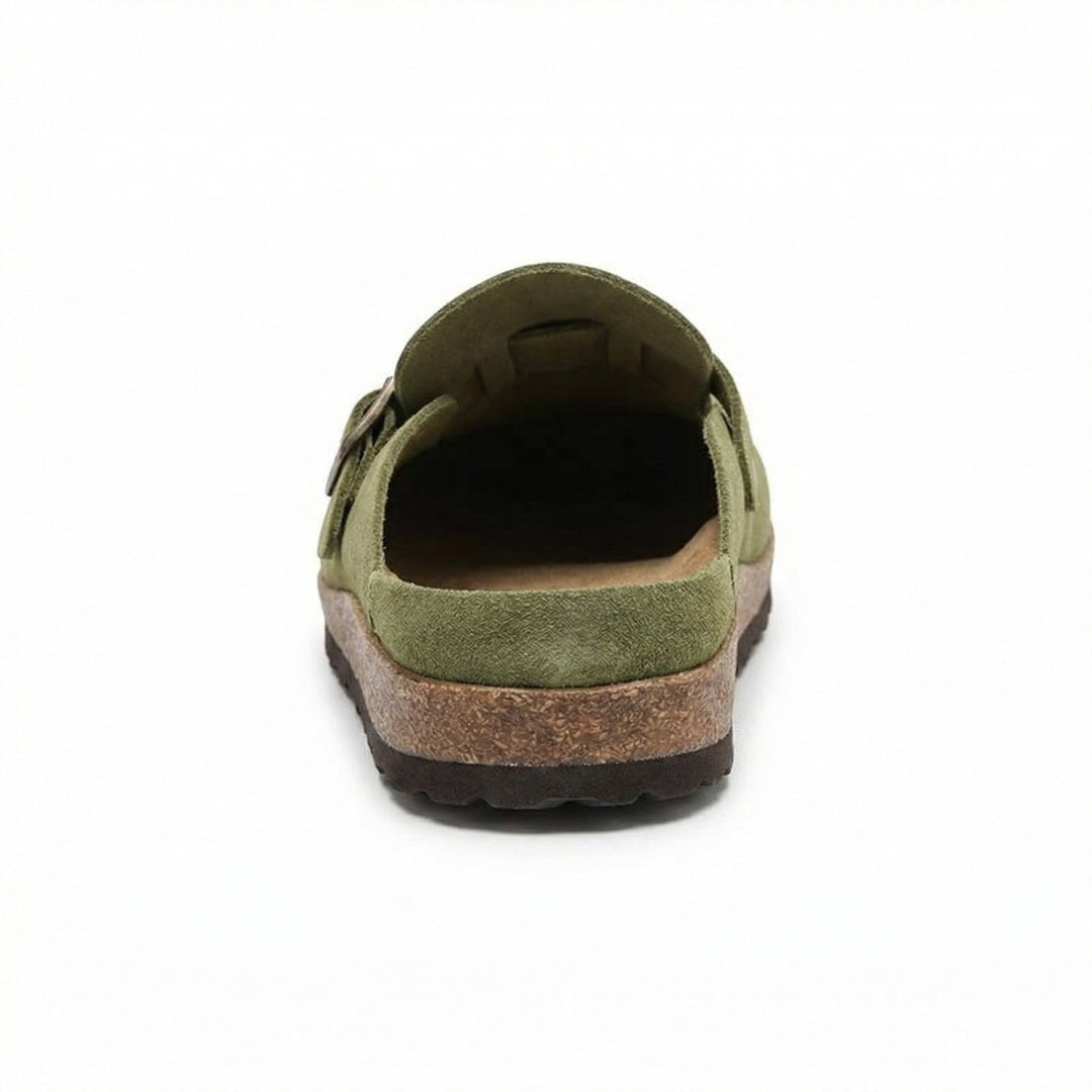 Träskor - Dam Retro Mocka Slip-On Mule-Eva Jonsson