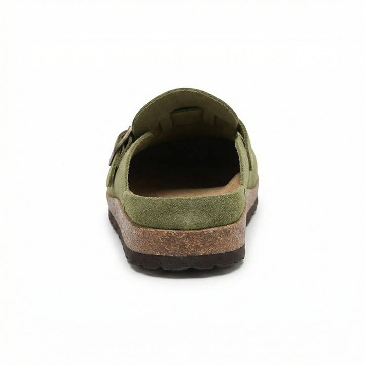 Träskor - Dam Retro Mocka Slip-On Mule-Eva Jonsson