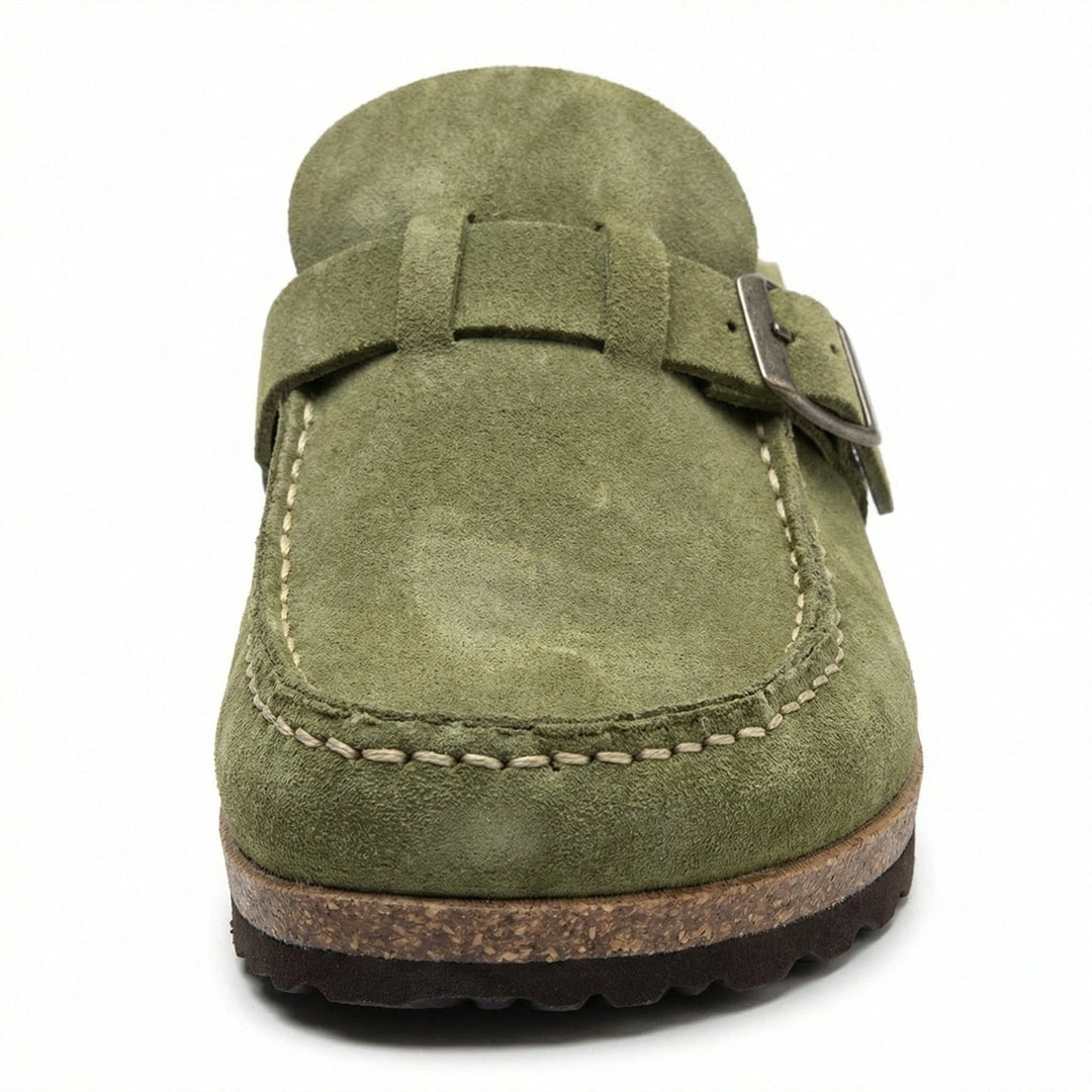 Träskor - Dam Retro Mocka Slip-On Mule-Eva Jonsson