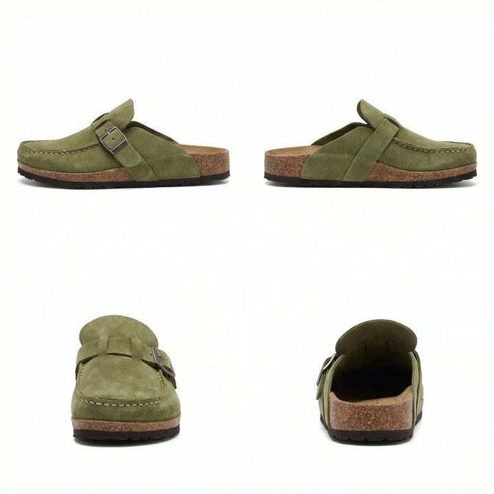 Träskor - Dam Retro Mocka Slip-On Mule-Eva Jonsson
