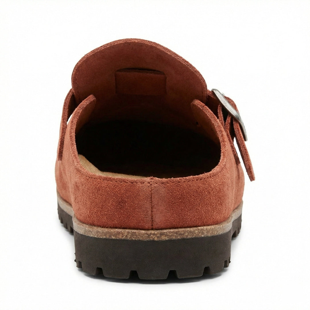 Träskor - Dam Retro Mocka Slip-On Mule-Eva Jonsson